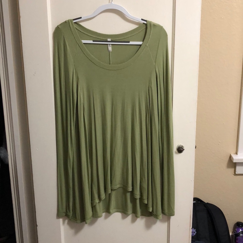 Free People January Ribbed Tee Long Sleeve